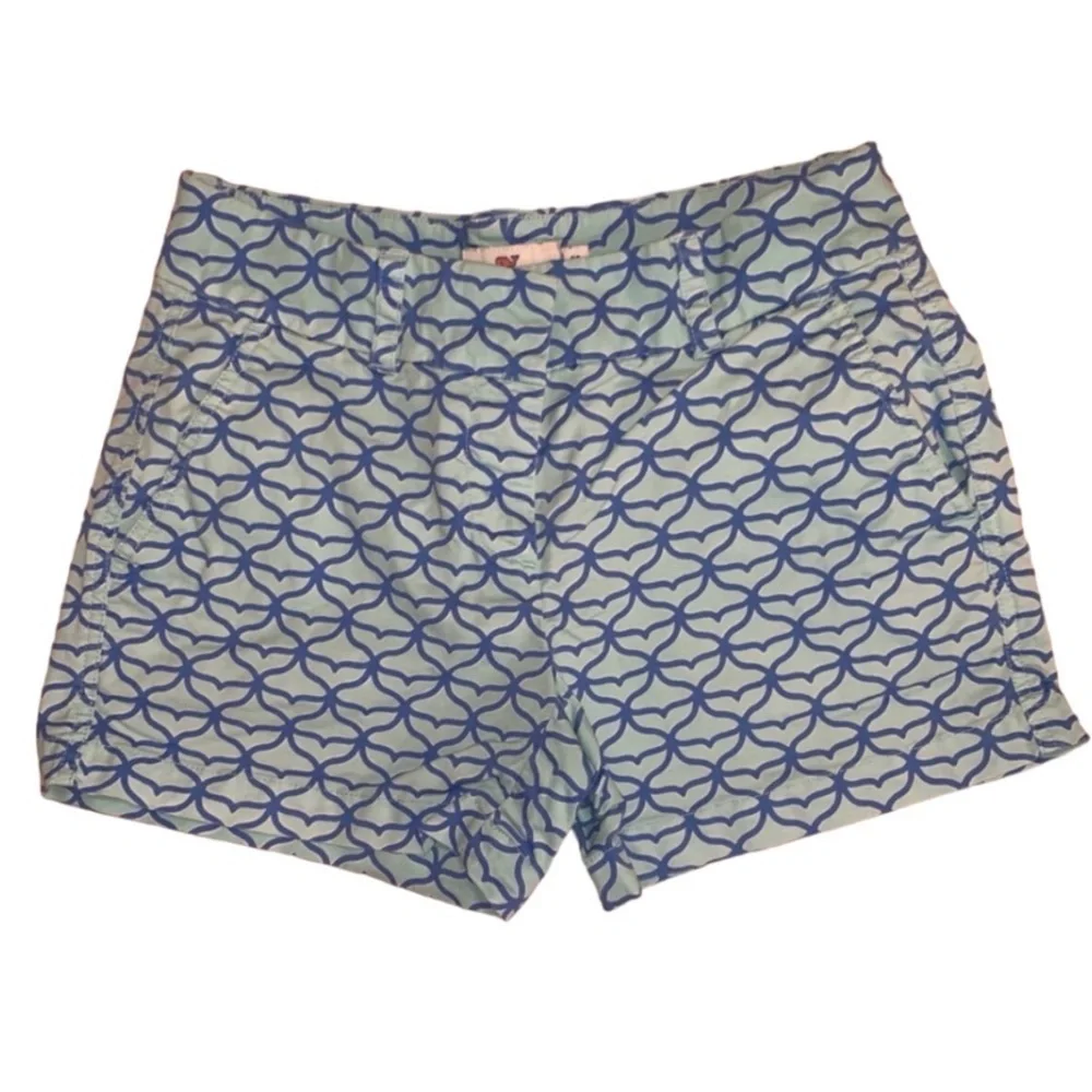 Vineyard Vines Women's Whale Tail Dayboat Shorts Crystal Blue 00